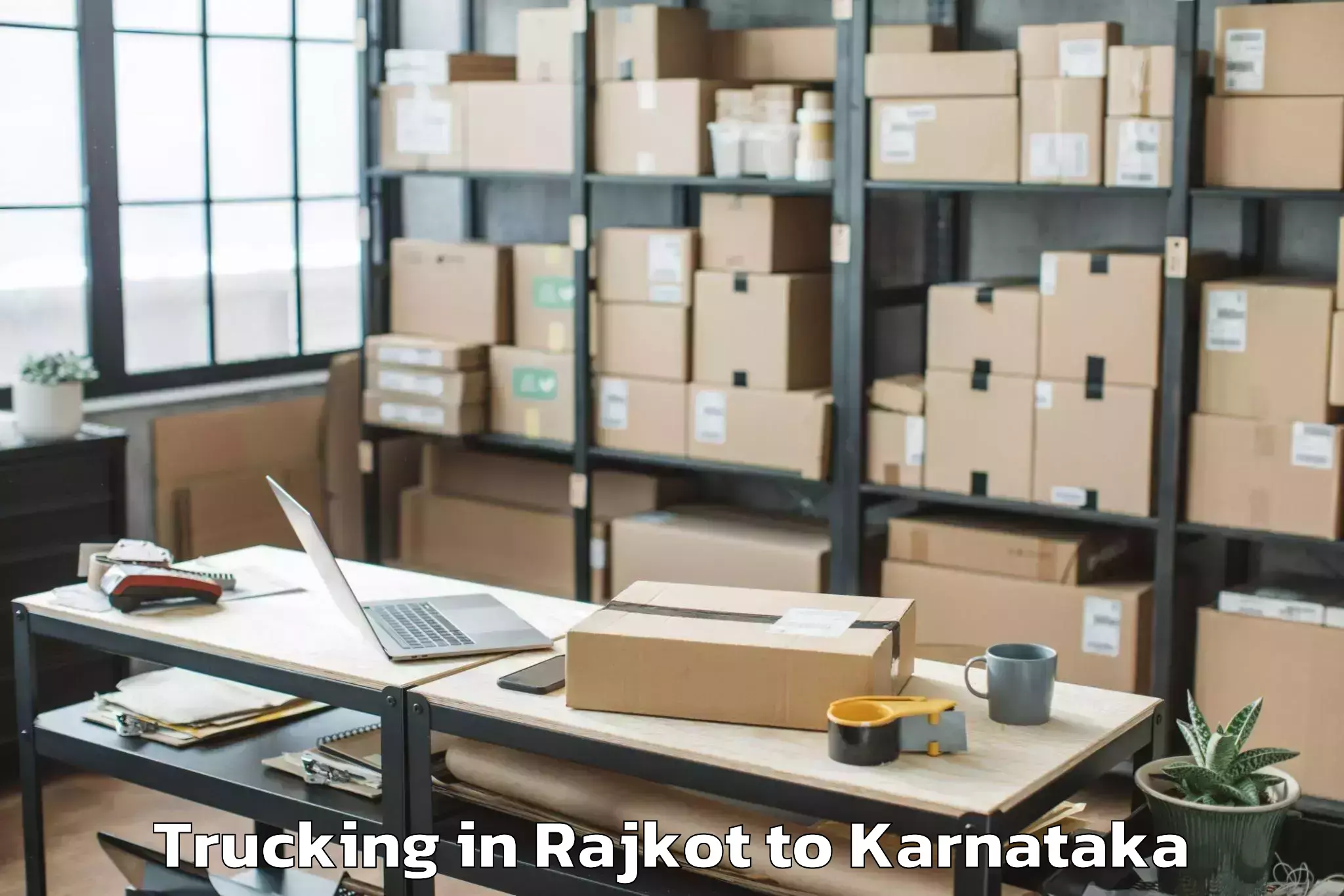 Book Rajkot to Halsi Trucking Online